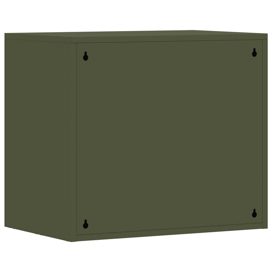Wandkast Voor Garage 60 x 40 x 53 cm Olijfgroen