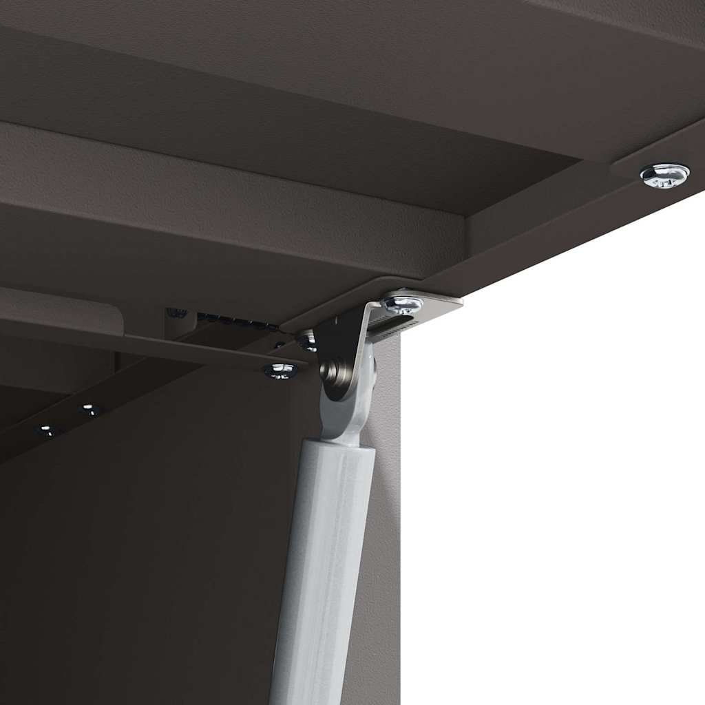 Wandkast Voor Garage Poedercoating Staal 90 x 33 x 35 cm Zwart