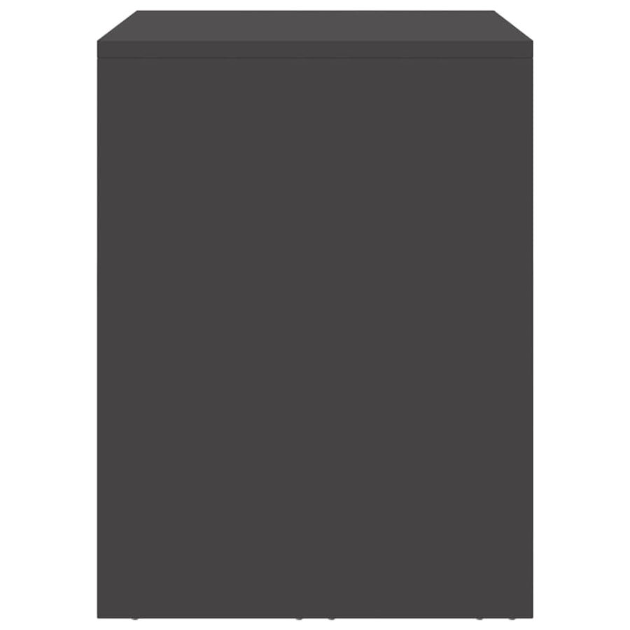 Wandkast Voor Garage Poedercoating Staal 90 x 33 x 35 cm Zwart