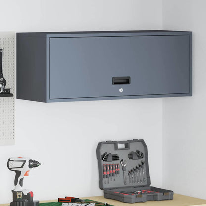 Wandkast Voor Garage 90 x 33 x 35 cm Antraciet