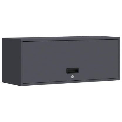 Wandkast Voor Garage 90 x 33 x 35 cm Antraciet
