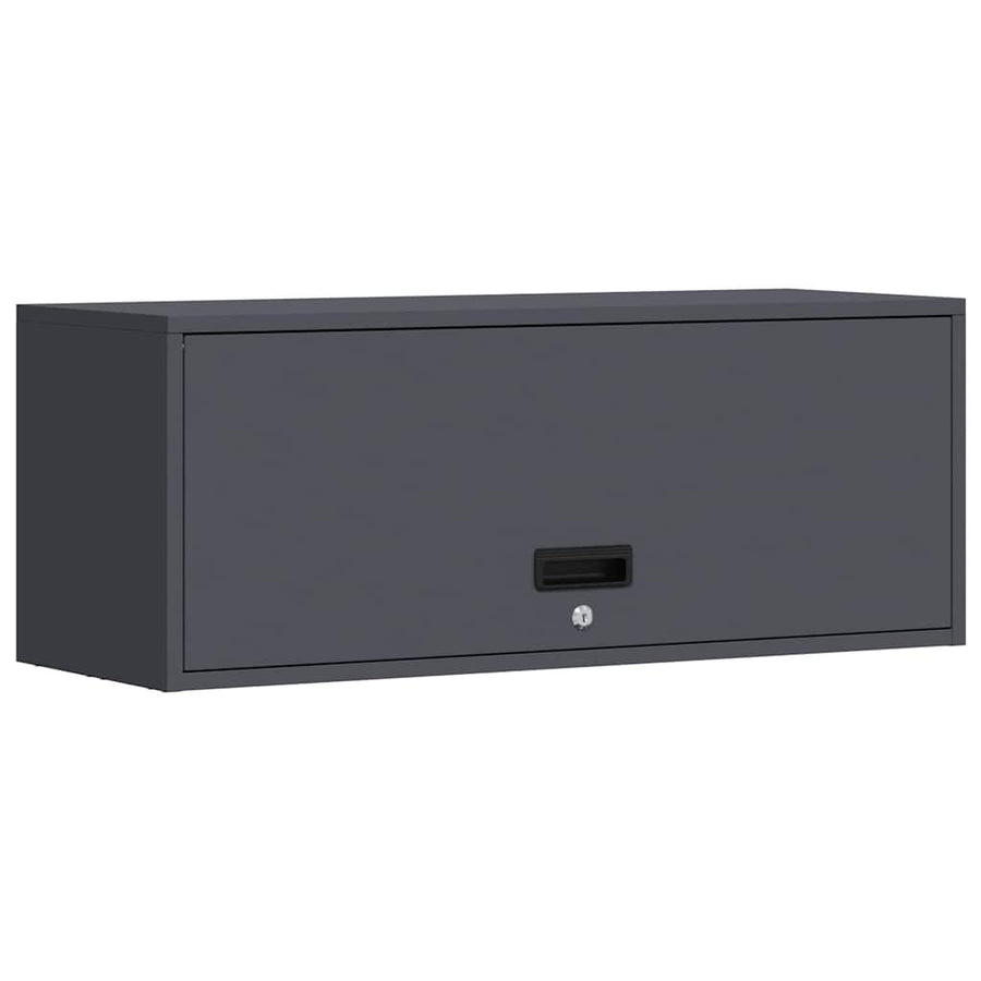 Wandkast Voor Garage 90 x 33 x 35 cm Antraciet