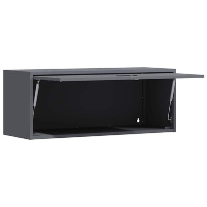 Wandkast Voor Garage 90 x 33 x 35 cm Antraciet