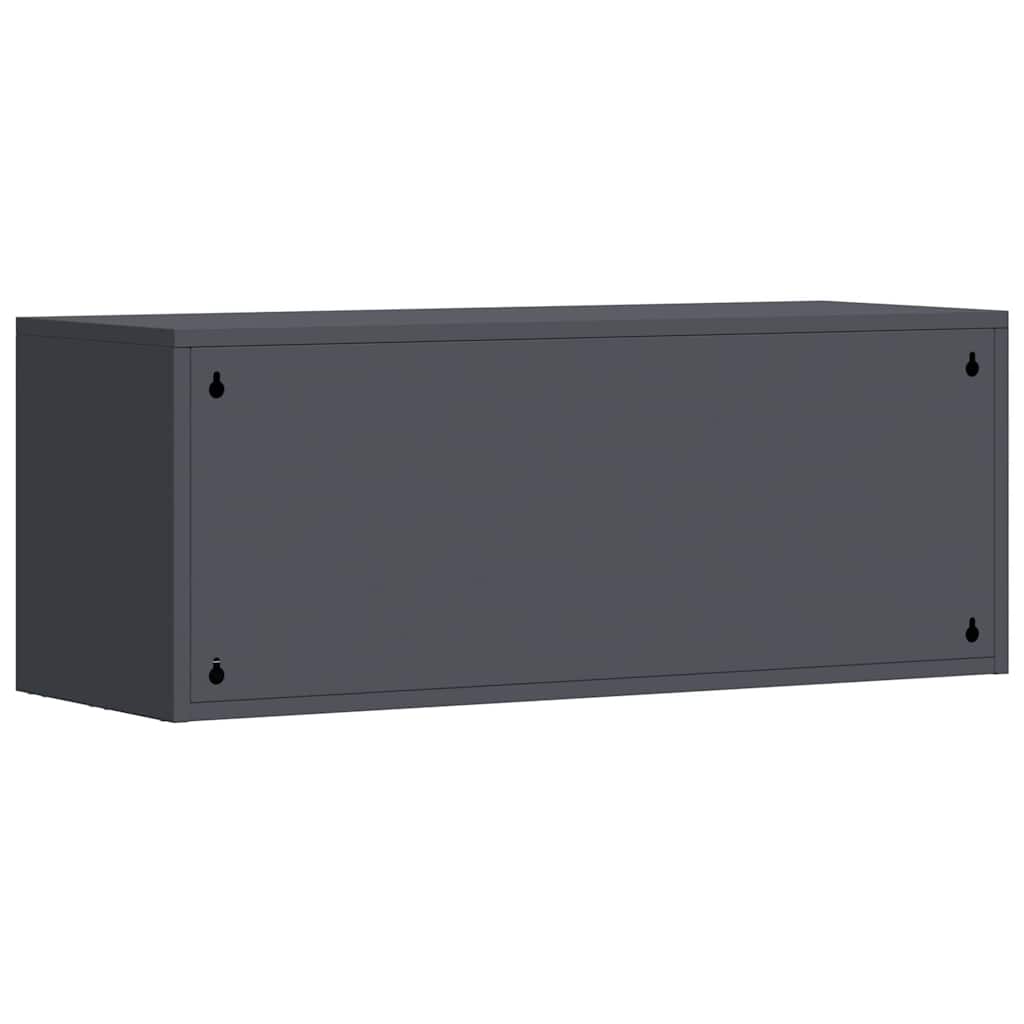 Wandkast Voor Garage 90 x 33 x 35 cm Antraciet
