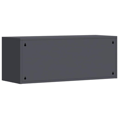 Wandkast Voor Garage 90 x 33 x 35 cm Antraciet