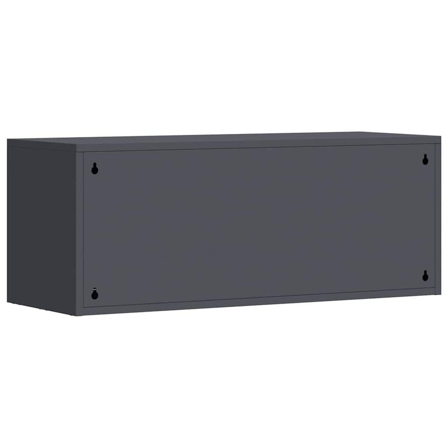 Wandkast Voor Garage 90 x 33 x 35 cm Antraciet