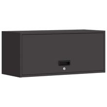 Wandkast Voor Garage Poedercoating Staal 80 x 33 x 35 cm Zwart