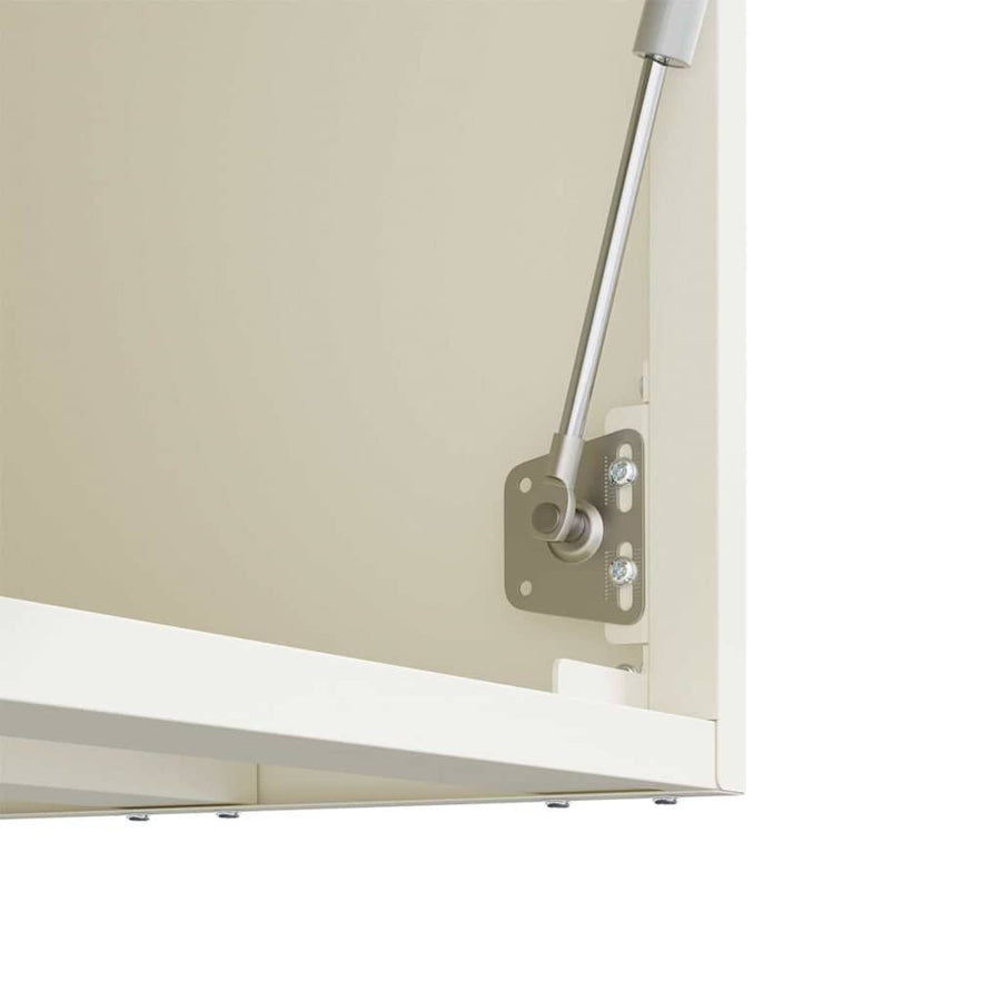 Wandkast Voor Garage Poedercoating Staal 80 x 33 x 35 cm Wit
