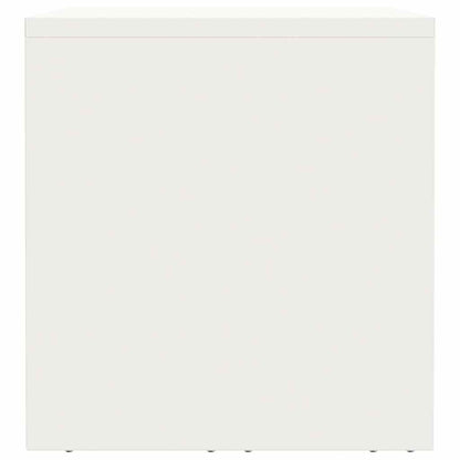 Wandkast Voor Garage Poedercoating Staal 80 x 33 x 35 cm Wit