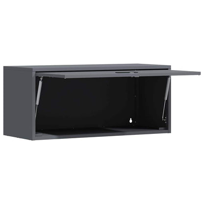Wandkast Voor Garage 80 x 33 x 35 cm Antraciet