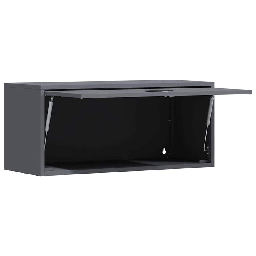 Wandkast Voor Garage 80 x 33 x 35 cm Antraciet