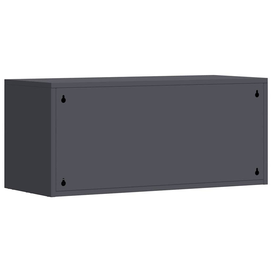 Wandkast Voor Garage 80 x 33 x 35 cm Antraciet