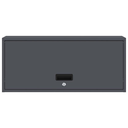 Wandkast Voor Garage 80 x 33 x 35 cm Antraciet