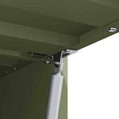 Wandkast Voor Garage 80 x 33 x 35 cm Olijfgroen