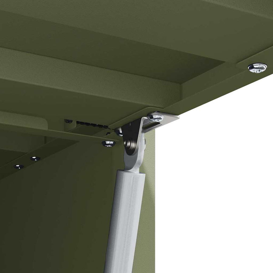 Wandkast Voor Garage 80 x 33 x 35 cm Olijfgroen