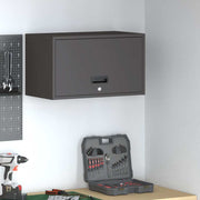 Wandkast 60x33x35 cm staal zwart