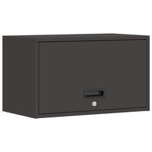 Wandkast Voor Garage Poedercoating Staal 60 x 33 x 35 cm Zwart