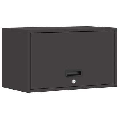 Wandkast Voor Garage Poedercoating Staal 60 x 33 x 35 cm Zwart