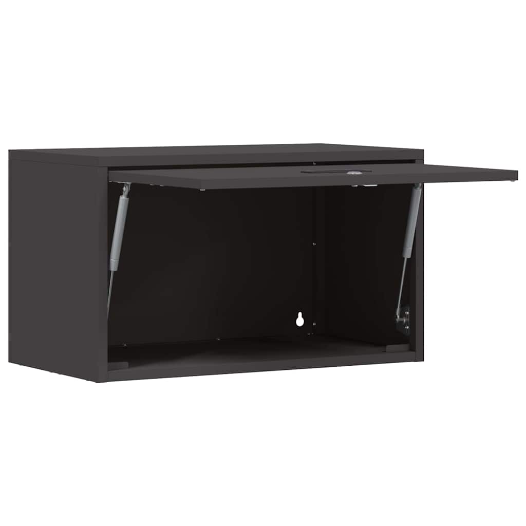 Wandkast Voor Garage Poedercoating Staal 60 x 33 x 35 cm Zwart