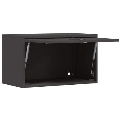 Wandkast Voor Garage Poedercoating Staal 60 x 33 x 35 cm Zwart