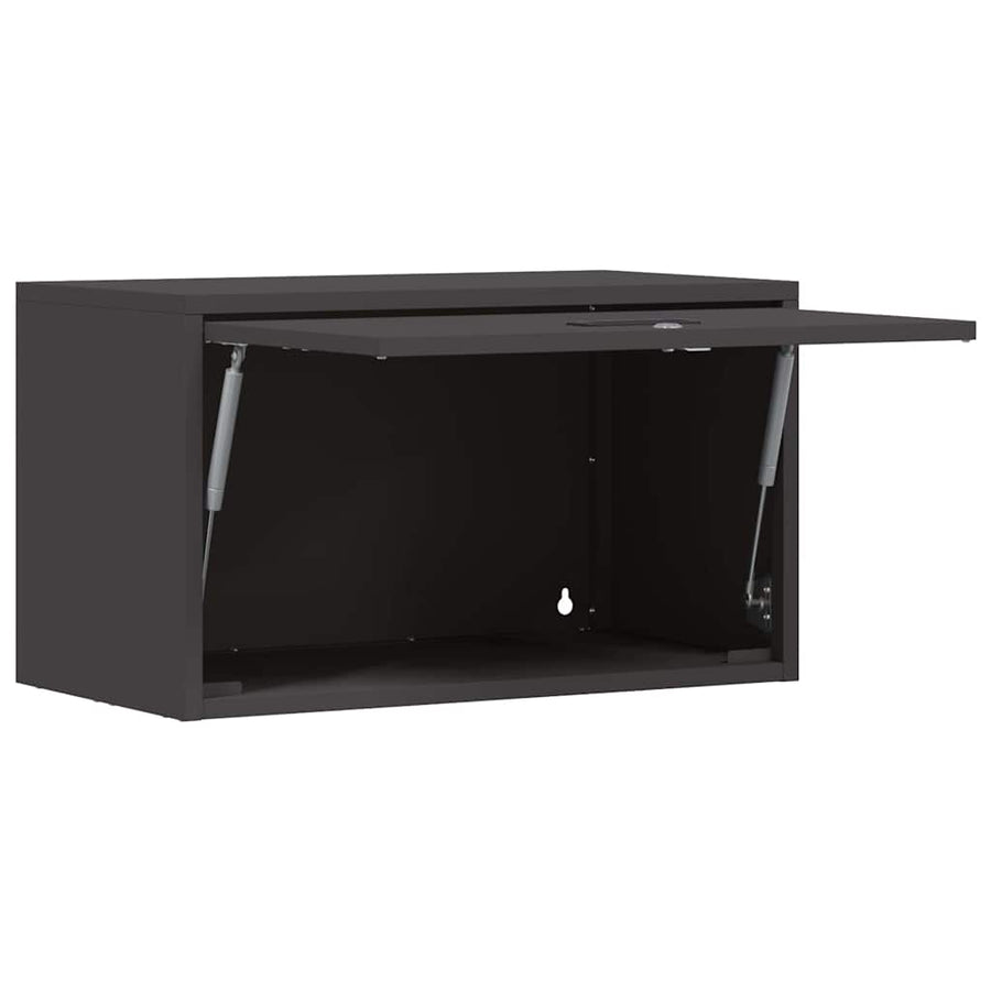 Wandkast Voor Garage Poedercoating Staal 60 x 33 x 35 cm Zwart