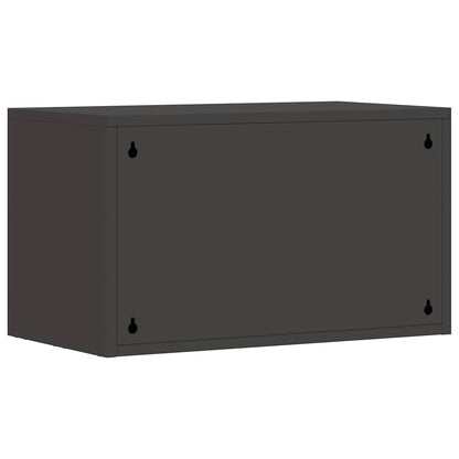 Wandkast Voor Garage Poedercoating Staal 60 x 33 x 35 cm Zwart
