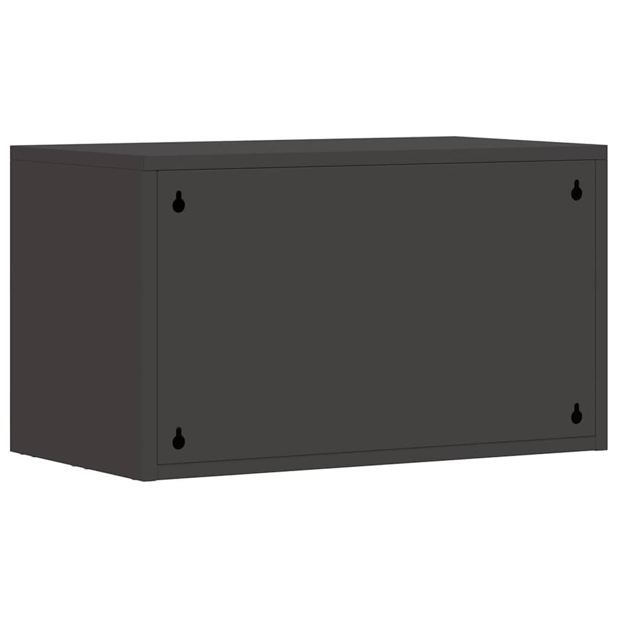 Wandkast Voor Garage Poedercoating Staal 60 x 33 x 35 cm Zwart