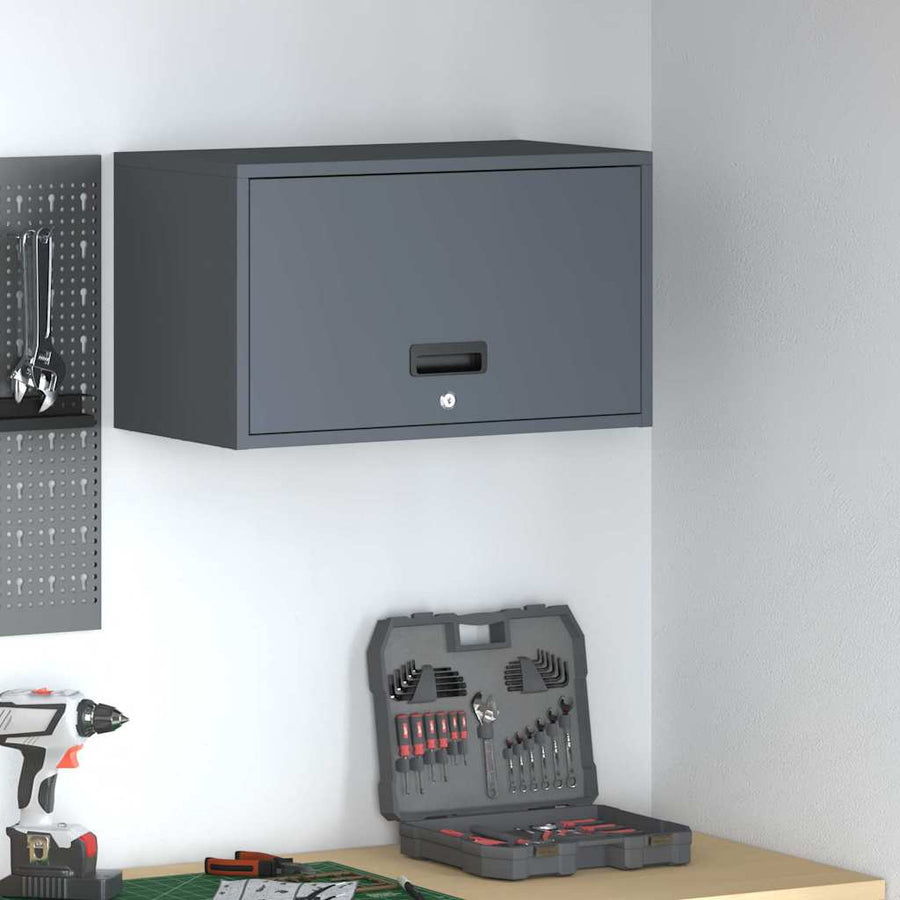 Wandkast Voor Garage 60 x 33 x 35 cm Antraciet