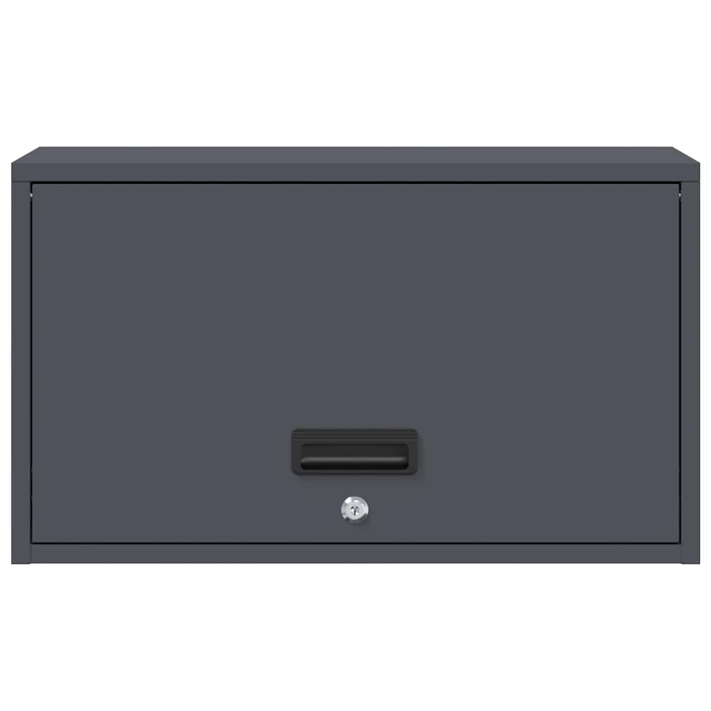 Wandkast Voor Garage 60 x 33 x 35 cm Antraciet