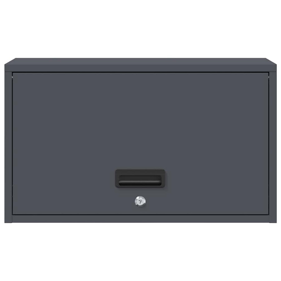 Wandkast Voor Garage 60 x 33 x 35 cm Antraciet