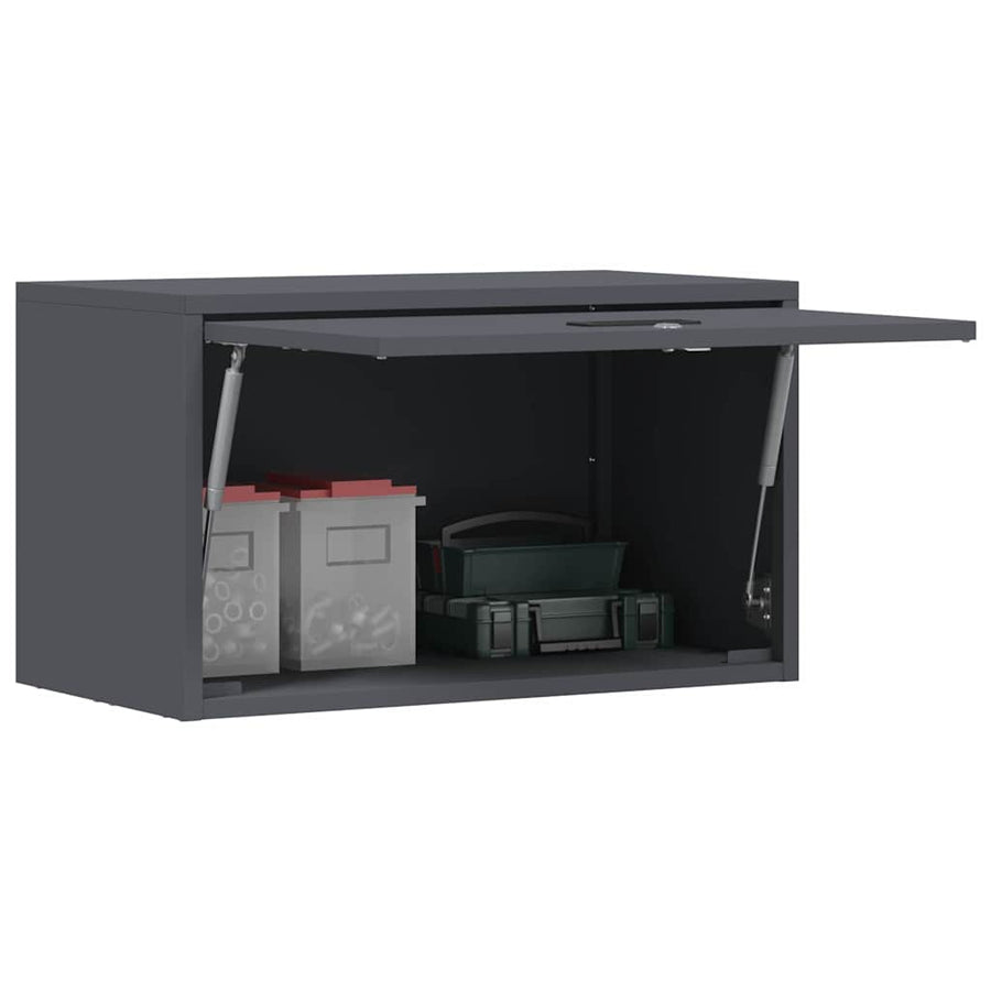 Wandkast Voor Garage 60 x 33 x 35 cm Antraciet
