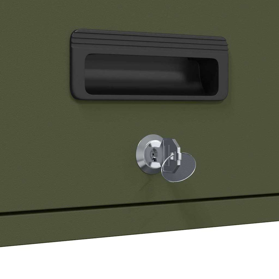 Wandkast Voor Garage 60 x 33 x 35 cm Olijfgroen