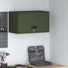 Wandkast garage 60x33x35 cm olijfgroen