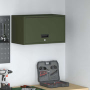 Wandkast garage 60x33x35 cm olijfgroen