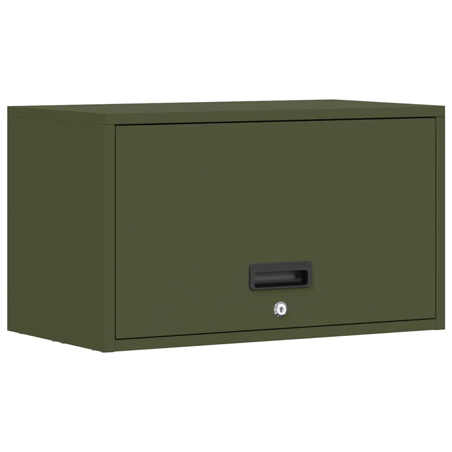 Wandkast Voor Garage 60 x 33 x 35 cm Olijfgroen