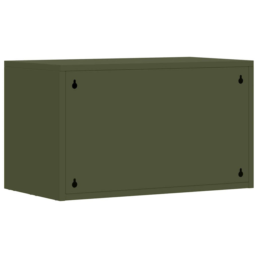 Wandkast Voor Garage 60 x 33 x 35 cm Olijfgroen