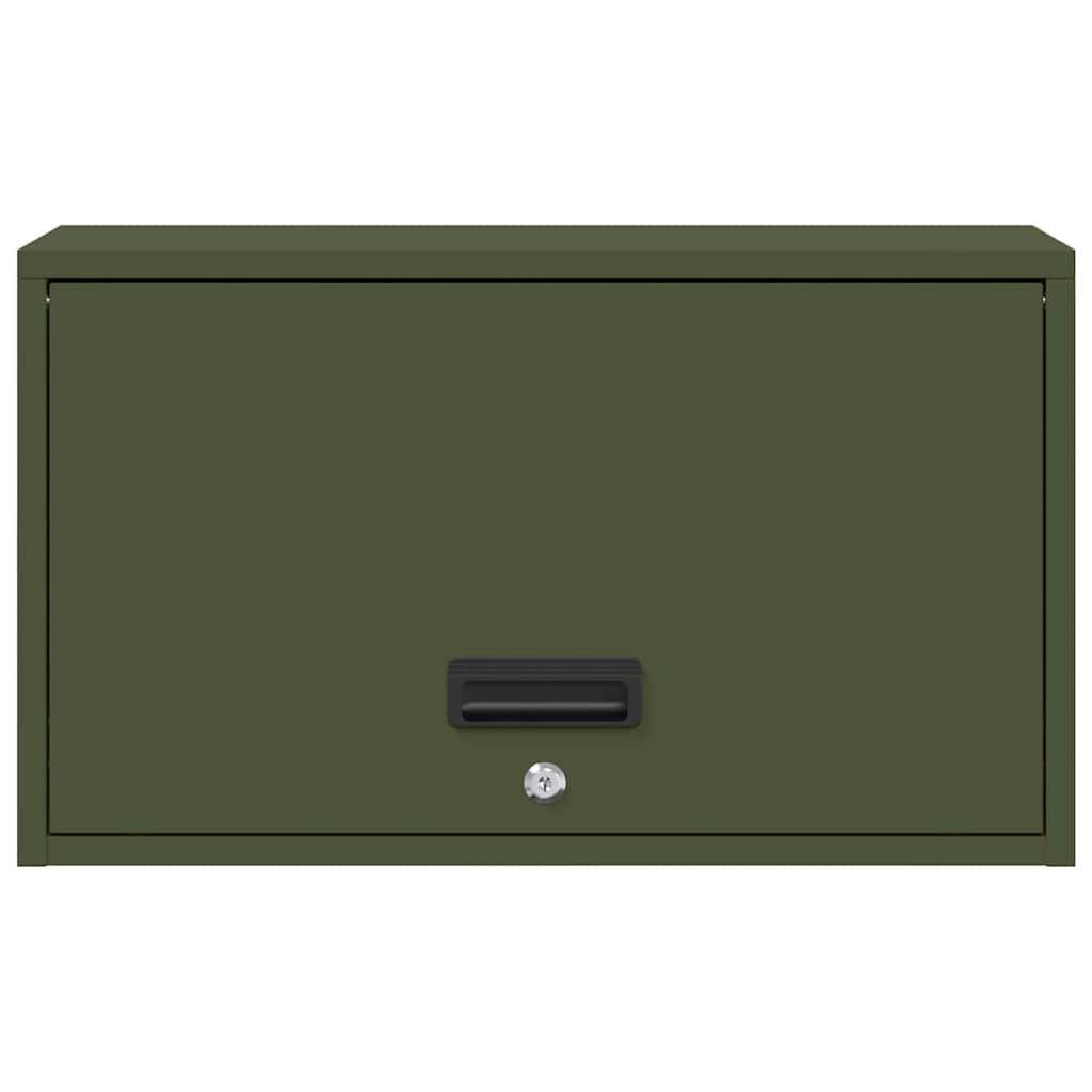 Wandkast Voor Garage 60 x 33 x 35 cm Olijfgroen