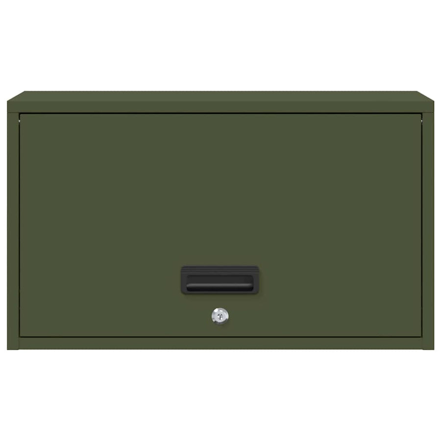 Wandkast Voor Garage 60 x 33 x 35 cm Olijfgroen