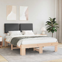Bedframe met Gevoerd Hoofdgedeelte Donkergrijs 160 x 200 cm