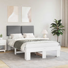 Fabric Upholstered Bed Frame Light Grey 120 x 200 cm