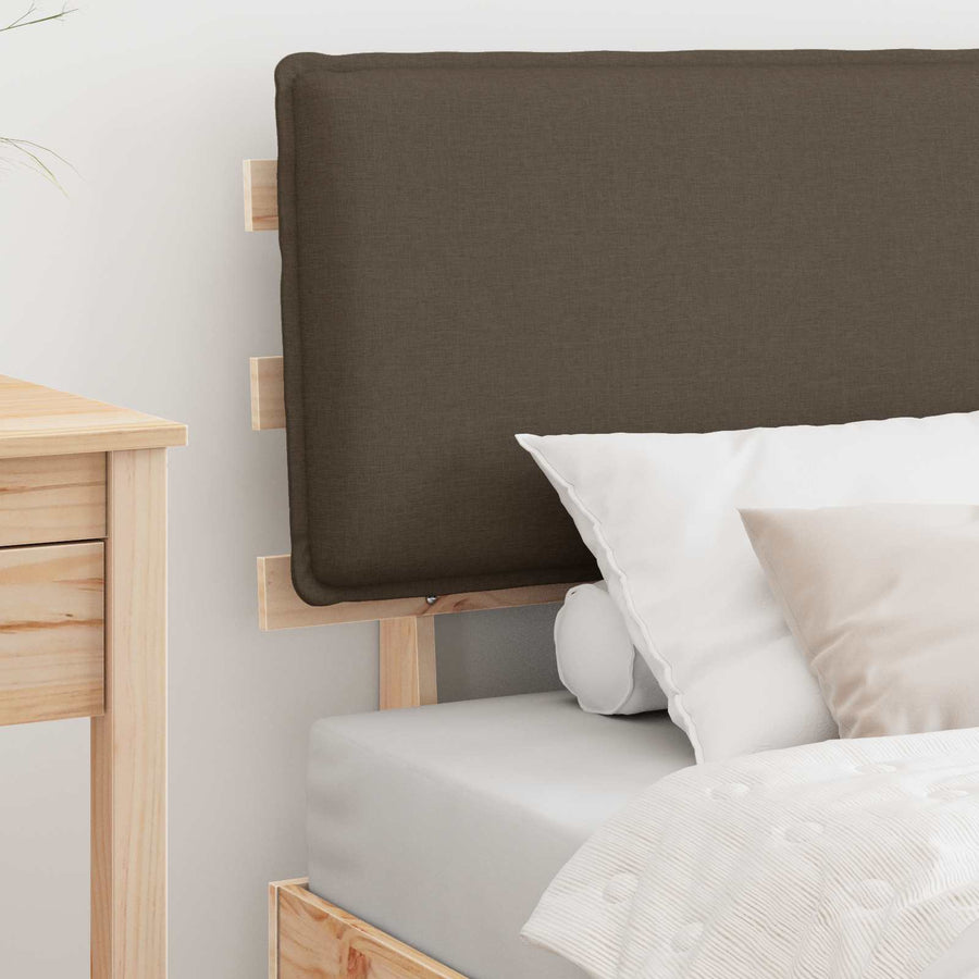 Bedframe met Gevoerd Hoofdgedeelte Taupe 100 x 200 cm