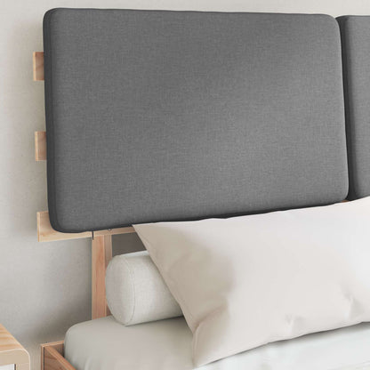Bedframe met Gevoerd Hoofdgedeelte Lichtgrijs 150 x 200 cm