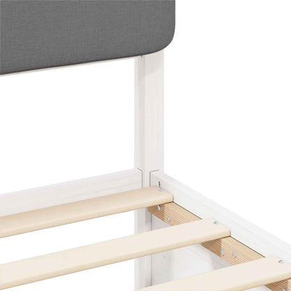 Bedframe met Gevoerd Hoofdgedeelte Zwart 160 x 200 cm