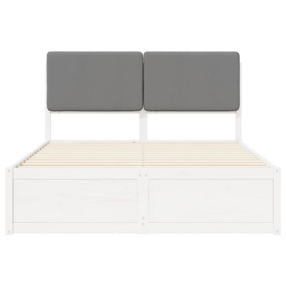 Bedframe met Gevoerd Hoofdgedeelte Zwart 160 x 200 cm