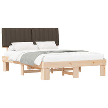 Bedframe met Gevoerd Hoofdgedeelte Taupe 160 x 200 cm