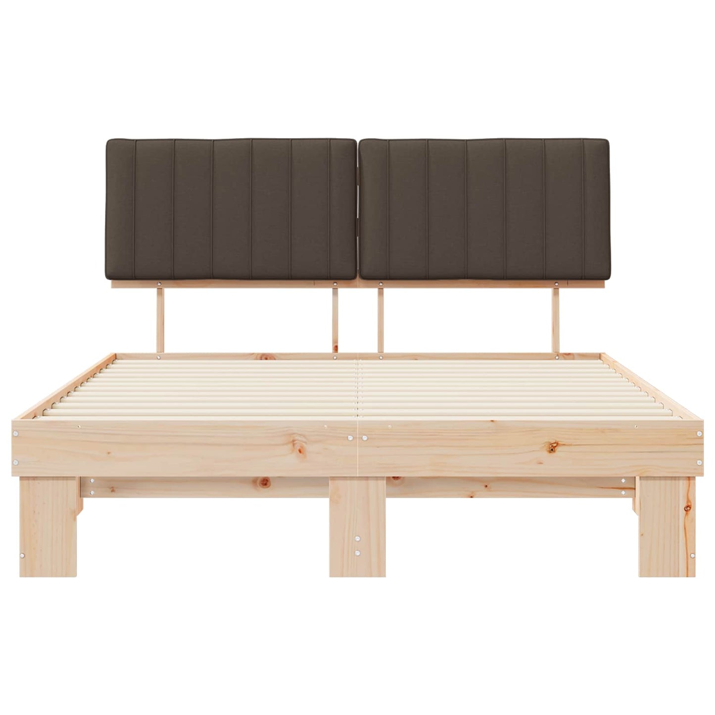 Bedframe met Gevoerd Hoofdgedeelte Taupe 160 x 200 cm