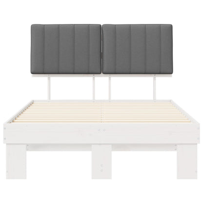 Bedframe met Gevoerd Hoofdgedeelte Lichtgrijs 120 x 190 cm