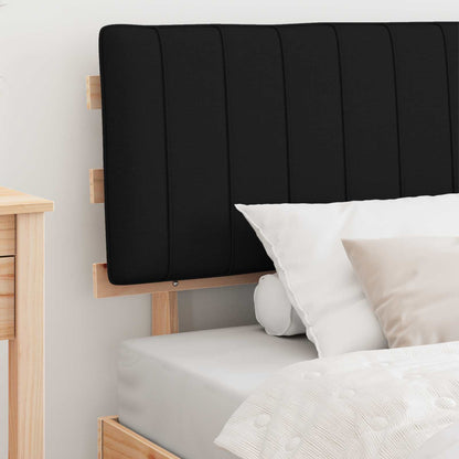 Bedframe met Gevoerd Hoofdgedeelte Zwart 100 x 200 cm