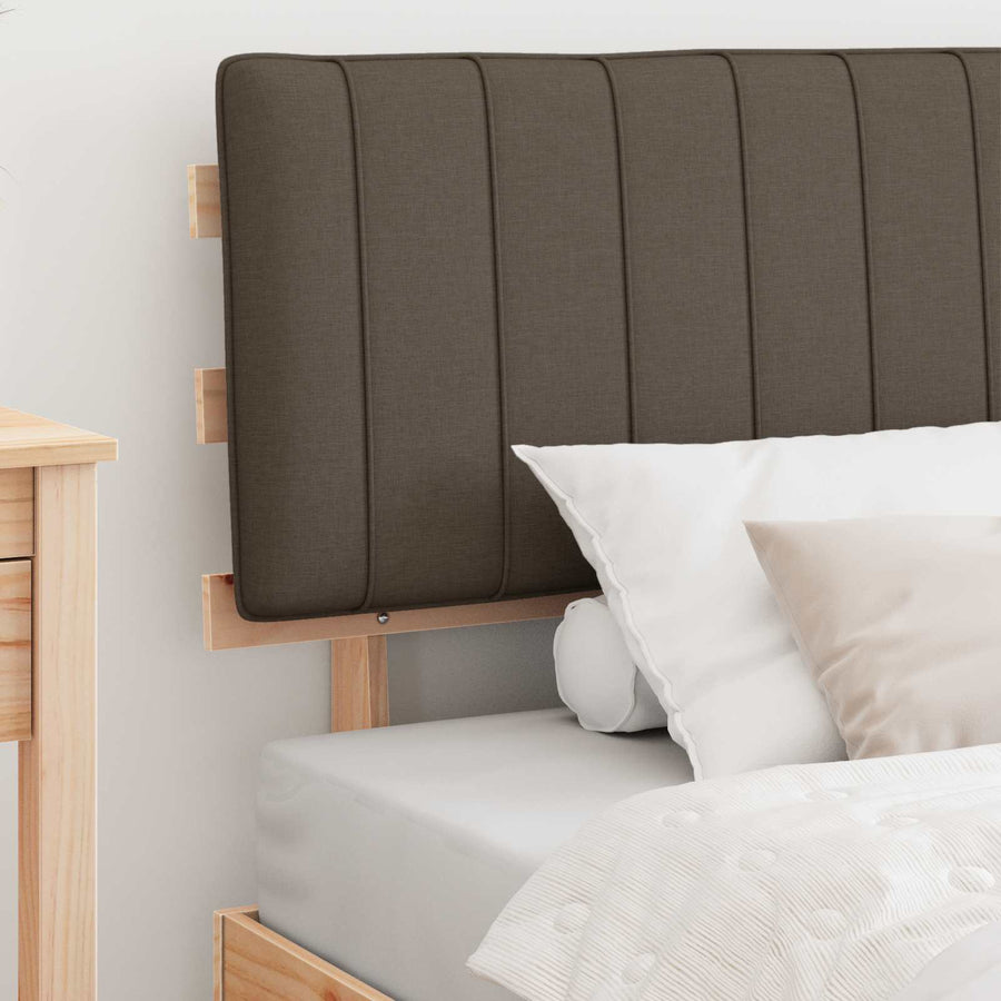 Bedframe met Gevoerd Hoofdgedeelte Taupe 100 x 200 cm