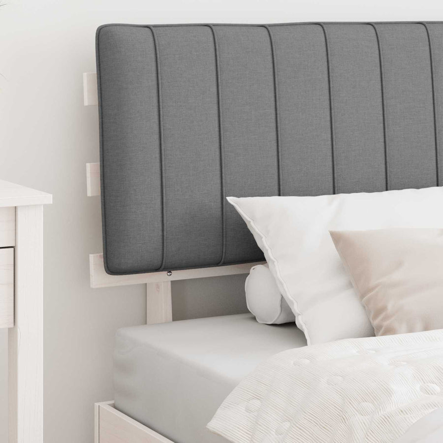 Bedframe met Gevoerd Hoofdgedeelte Lichtgrijs 100 x 200 cm